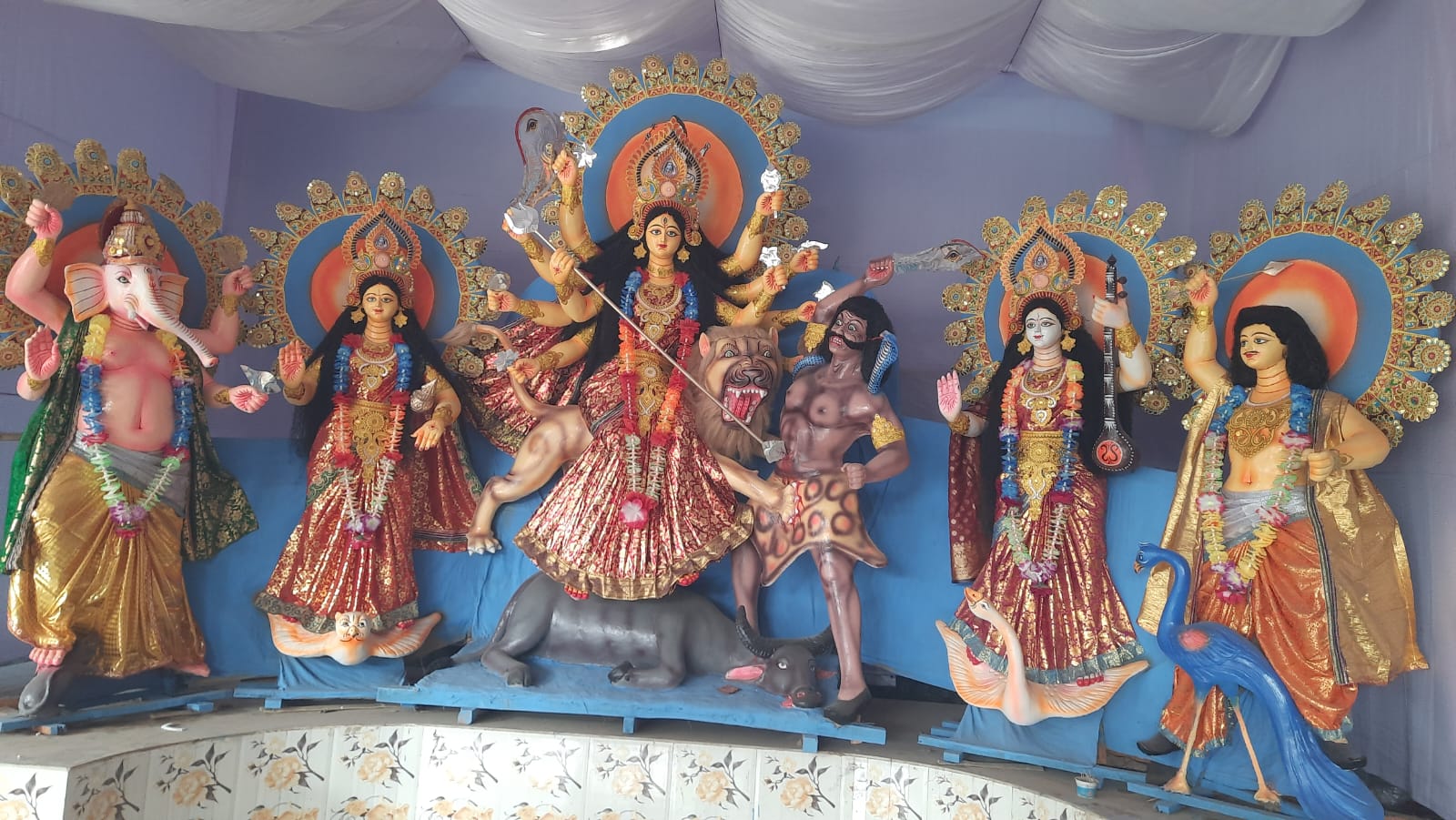 পঞ্চগড়ে ৩০১ মণ্ডপে ষষ্ঠীপূজার মধ্য দিয়ে দুর্গোৎসব শুরু